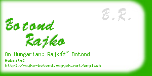 botond rajko business card